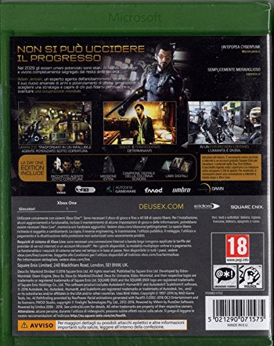 Xbox One Deus Ex Mankind Divided Dayone Edition