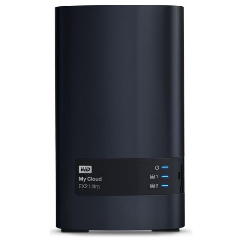 WD My Cloud EX2 Ultra WDBVBZ0000NCH Dispositivo di storage personal cloud 2 alloggiamenti RAID 0, 1, JBOD Gigabit Ethernet iSCSI - Disponibile in 3-4 giorni lavorativi Wd